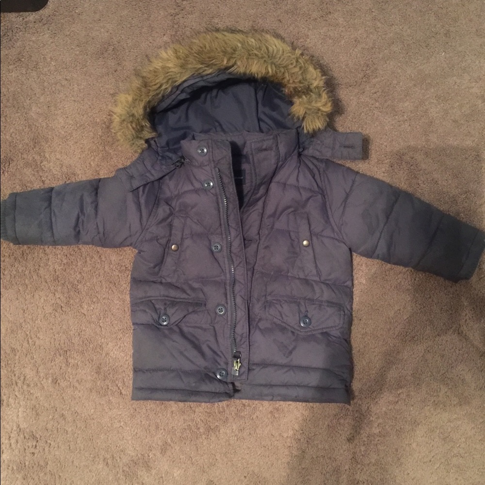 Winter Coat with detachable fur hood